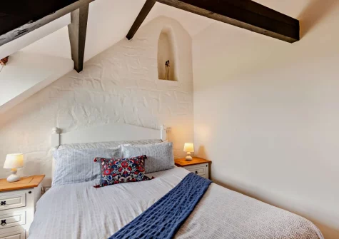 Bedroom #2 at The Old School Hall, Loveston