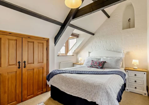 Bedroom #2 at The Old School Hall, Loveston