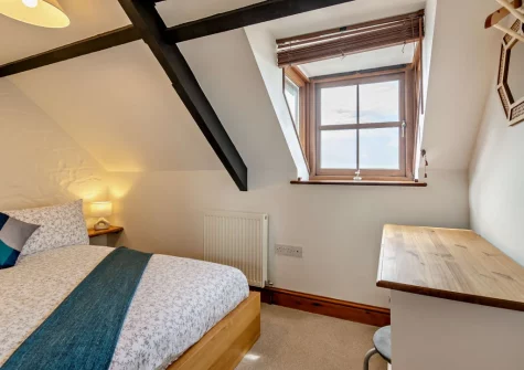 Bedroom #3 at The Old School Hall, Loveston