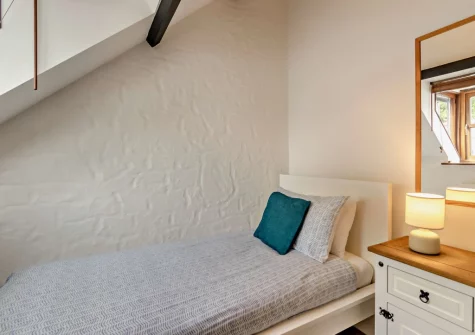 Bedroom #4 at The Old School Hall, Loveston