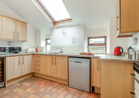 The kitchen at The Old School House, Walton West