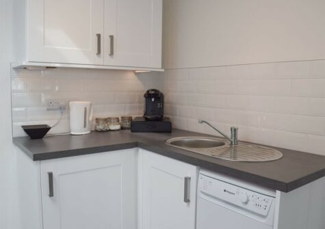 The kitchen at The Penthouse at Newton Croft, Tenby