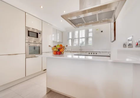 The kitchen at The Sandbox, Saundersfoot