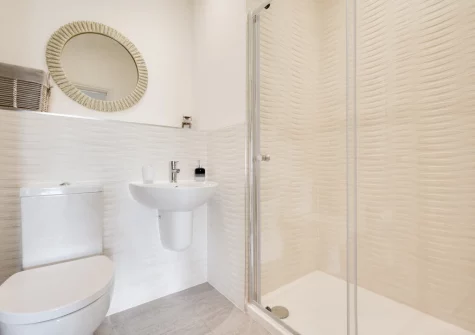 Bedroom #2 & #3 Jack 'n Jill shower room at The Sandbox, Saundersfoot