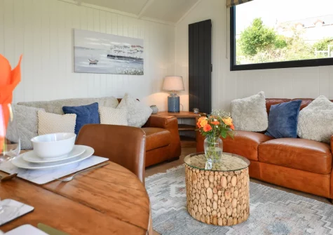 The living & dining area at The Stables, Abererch