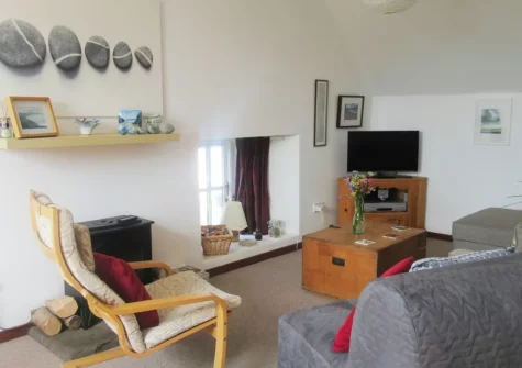 The living area at The Steps, Llandeloy