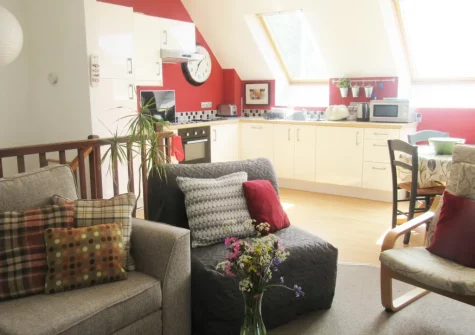 The living area at The Steps, Llandeloy