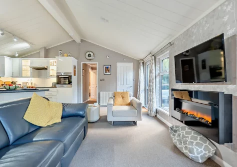 The living area at The Sycamores, Narberth