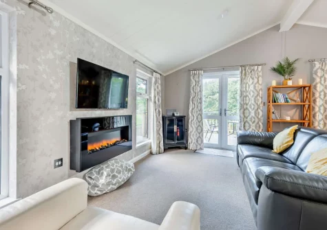 The living area at The Sycamores, Narberth