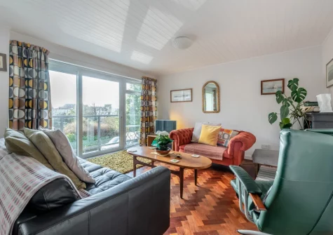 The living area at Tidey, Tenby