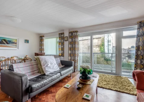 The living area at Tidey, Tenby