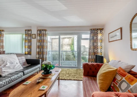 The living area at Tidey, Tenby
