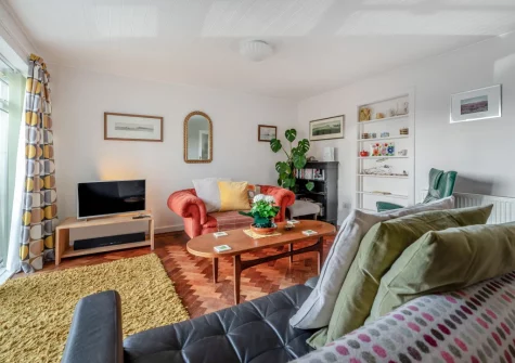 The living area at Tidey, Tenby