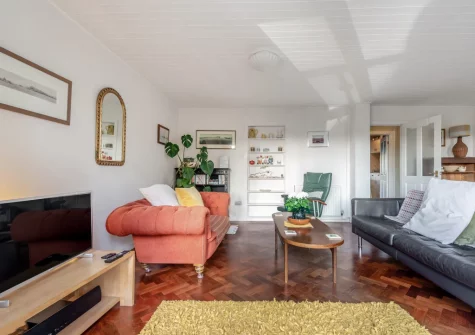 The living area at Tidey, Tenby