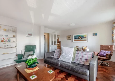 The living area at Tidey, Tenby