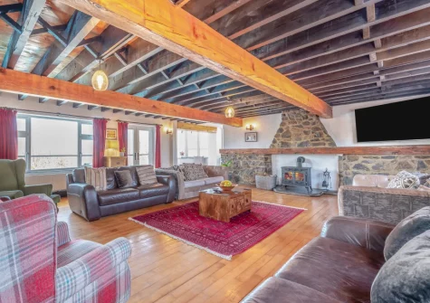 The living room at Trebrowen, Angle