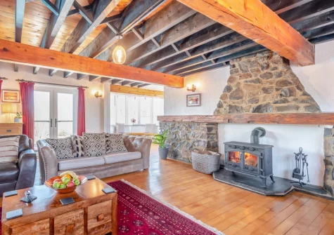 The living room at Trebrowen, Angle