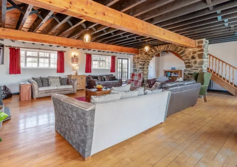 The living room at Trebrowen, Angle
