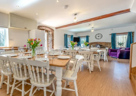The dining room at Trebrowen, Angle