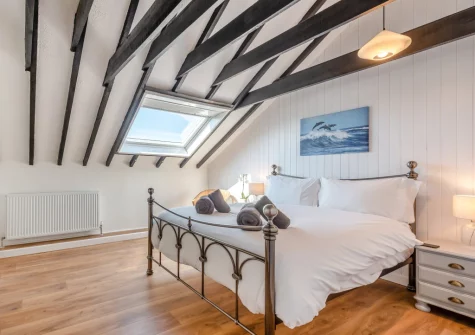 Bedroom #3 at Trebrowen, Angle