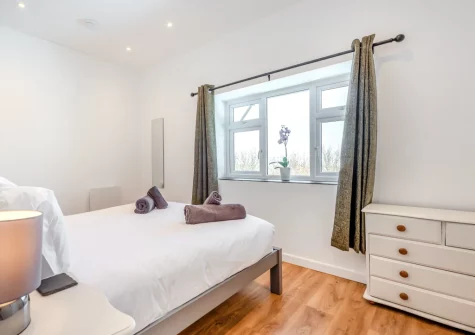Bedroom #5 at Trebrowen, Angle