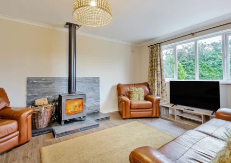 The living area at Tree Tops, St Florence