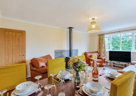The dining area at Tree Tops, St Florence