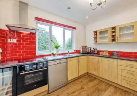 The kitchen at Tree Tops, St Florence