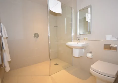 Bedroom #2 en-suite at Turnstone Apartment, Saundersfoot