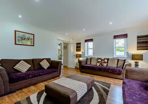 The living room at Twmbarlwm, Tenby