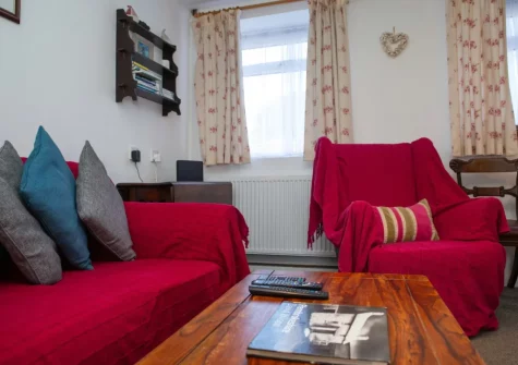 The living room at Ty Beth, Bryn-henllan