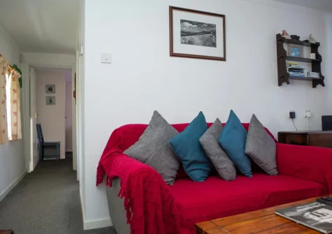 The living room at Ty Beth, Bryn-henllan