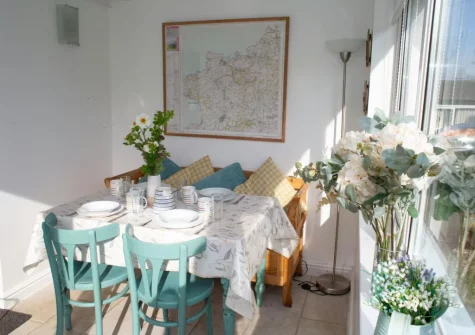 The dining room at Ty Beth, Bryn-henllan