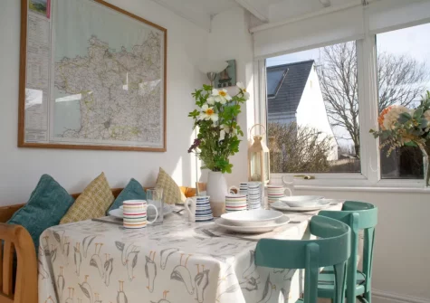 The dining room at Ty Beth, Bryn-henllan