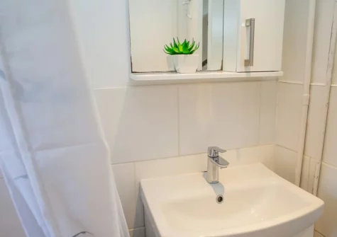 The bathroom at Ty Beth, Bryn-henllan