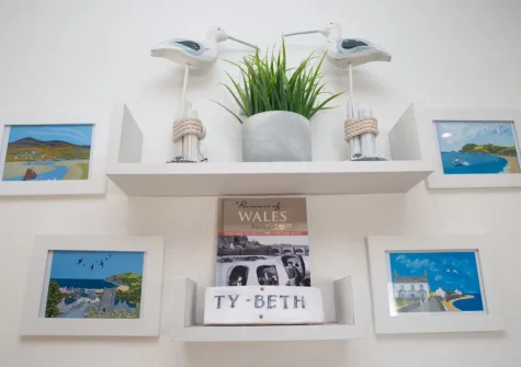 The hallway at Ty Beth, Bryn-henllan