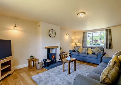 The living room at Ty Carreg Rowen
