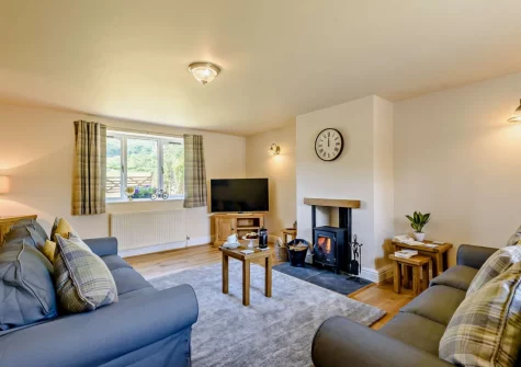 The living room at Ty Carreg Rowen