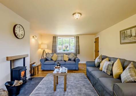 The living room at Ty Carreg Rowen
