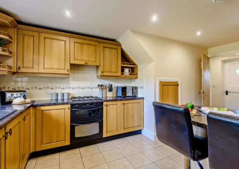 The kitchen at Ty Carreg Rowen