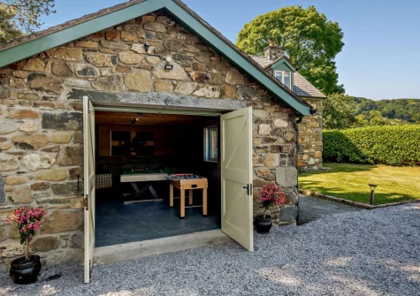 The games room at Ty Carreg Rowen