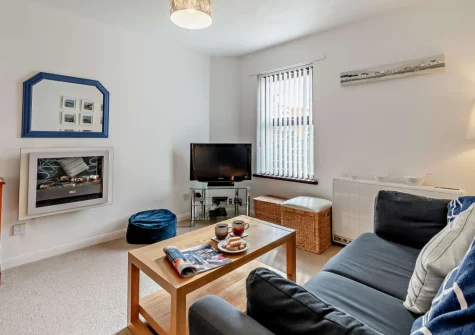 The living room at Ty Del, Broad Haven