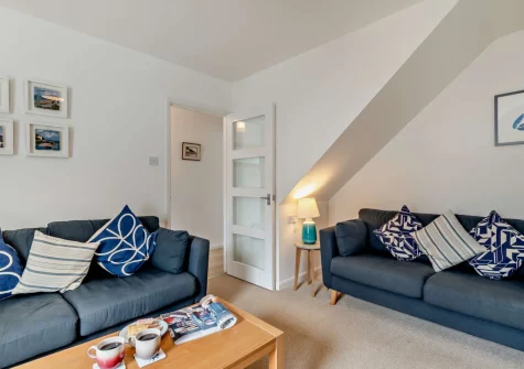 The living room at Ty Del, Broad Haven