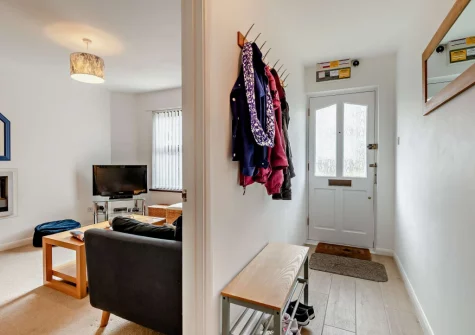 The entrance hallway at Ty Del, Broad Haven