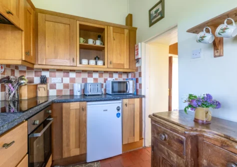 The kitchen at Ty Eiddew, Llanfaglan