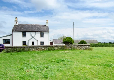Ty Eiddew is a rural Welsh farmhouse with simple farmhouse decor within, boasting sea views & surrounding countryside