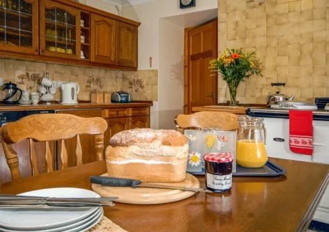 The kitchen at Ty Fferm, Croesgoch