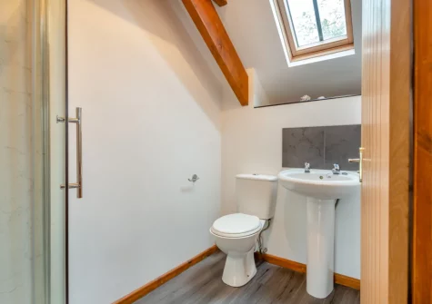 Bedroom #1 en-suite shower room at Ty Gwair, St Anns Bethesda
