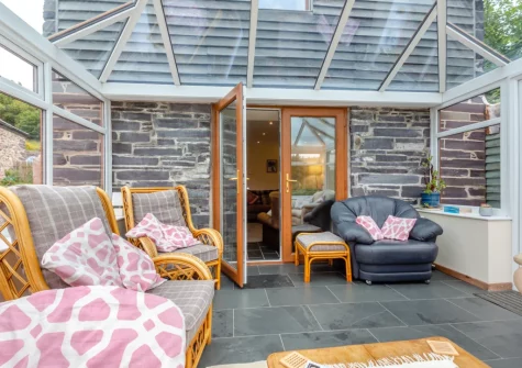 The conservatory at Ty Gwair, St Anns Bethesda