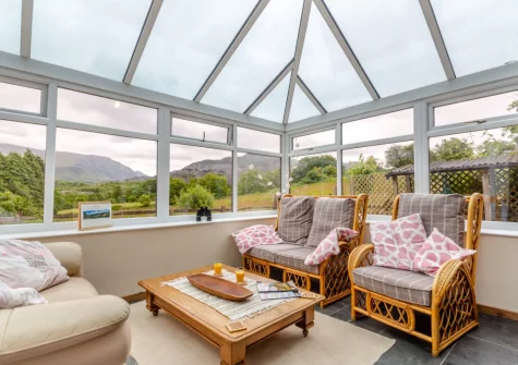 The conservatory at Ty Gwair, St Anns Bethesda